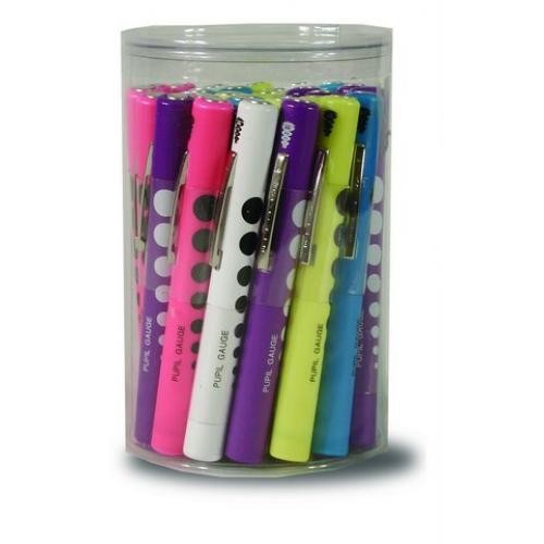 Disposable Penlight with Pupil Gauge - Assorted Colors