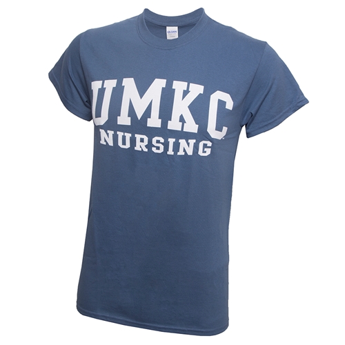 UMKC Nursing Blue Crew Neck T-Shirt