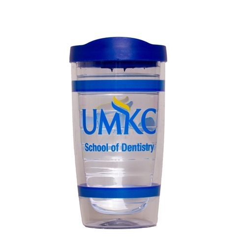 Clear/Blue 16oz UMKC School of Dentistry Orbit Tumbler
