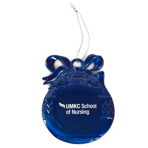 UMKC School of Nursing Blue Bulb Ornament