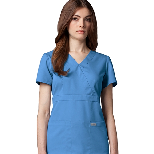 Grey's Anatomy Women's Ciel Blue V-Neck Scrub Top