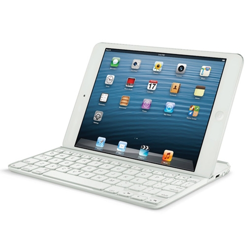 ramme Normalt Nøjagtighed UMKC Health Sciences Bookstore - Logitech Ultrathin White iPad Mini Case  with Keyboard