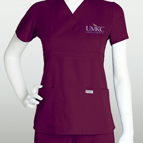Grey's Anatomy Ladies Embroidered Wine Top