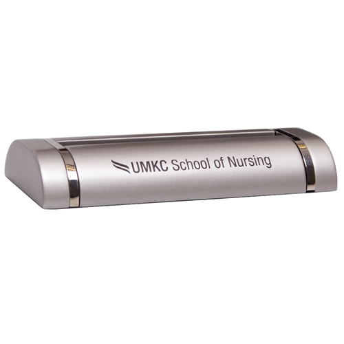 UMKC Nursing Silver Business Card Holder