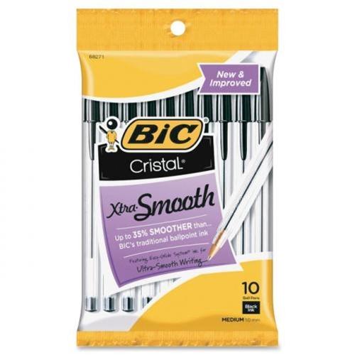 Bic Cristal Ball Point Black Pen Pack of 10