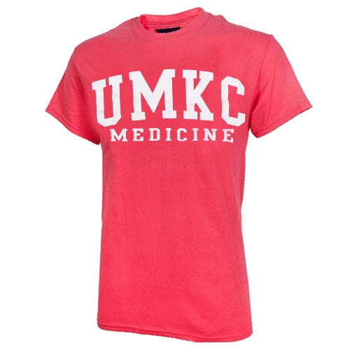 UMKC Medicine Coral Crew Neck T-Shirt