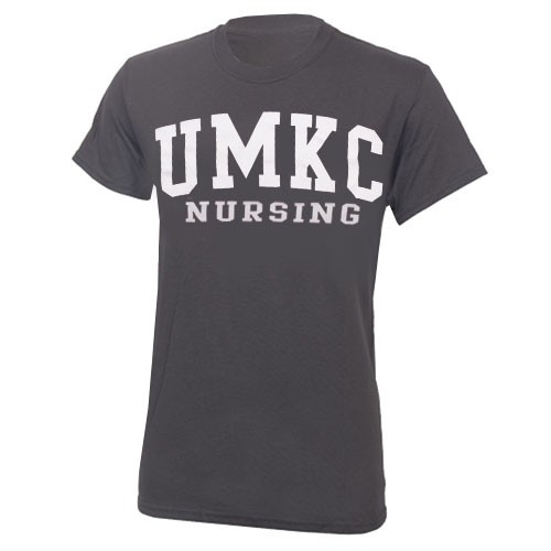 UMKC Nursing Charcoal Crew Neck T-Shirt
