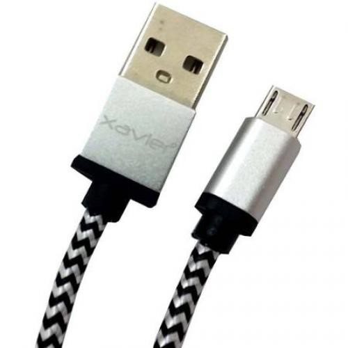 Professional Cable Silver Micro USB 6 with Braided Wire