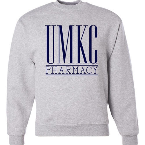 UMKC Pharmacy Grey Crew Neck Sweatshirt