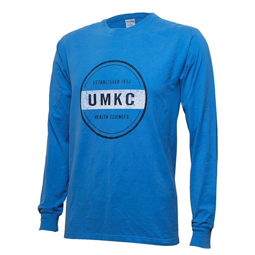 UMKC Established 1933 Health Sciences Blue Crew Neck Shirt