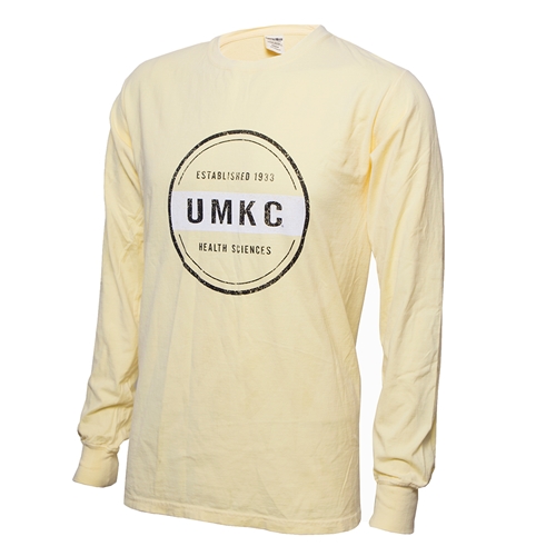 UMKC Established 1933 Health Sciences Yellow Crew Neck Shirt