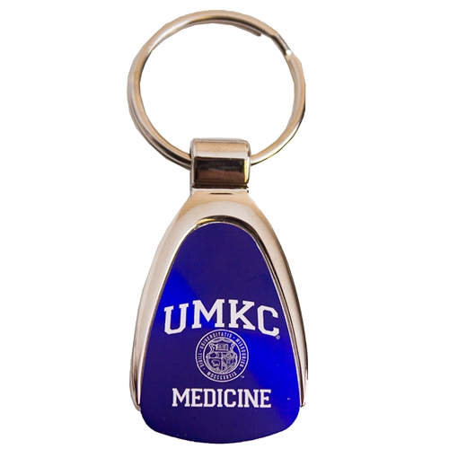 UMKC Medicine Seal Blue Keychain
