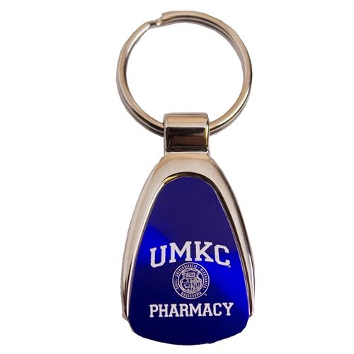 UMKC Pharmacy Seal Blue Keychain