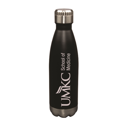 UMKC School of Medicine Black Water Bottle