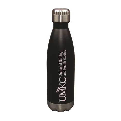 UMKC School of Nursing and Health Studies Black Water Bottle