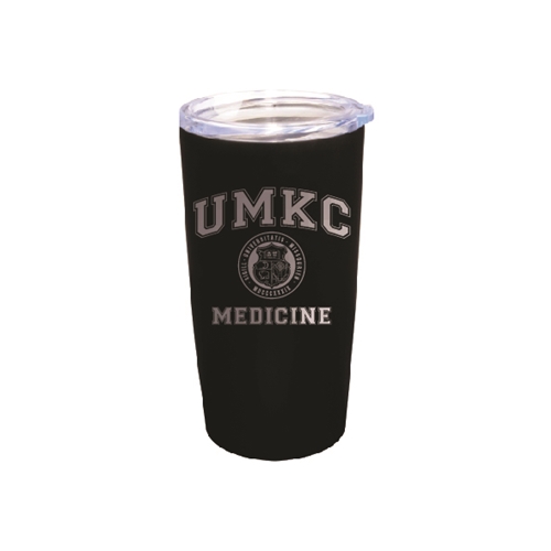 UMKC Medicine Seal Black  Vacuum Insulated Tumbler