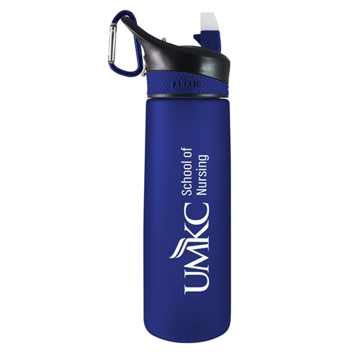 UMKC Nursing Blue Frosted Tritan Plastic Sport Bottle