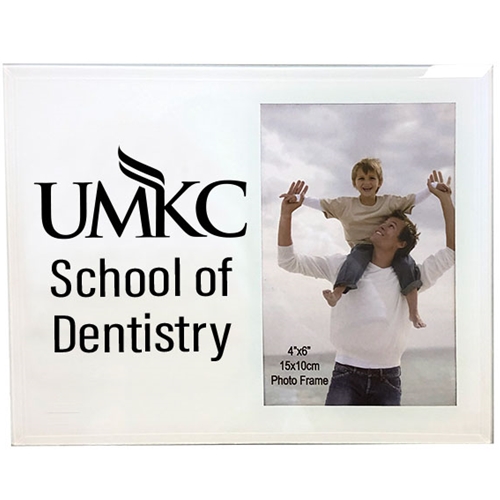 UMKC Dentistry White Glass Photo Frame