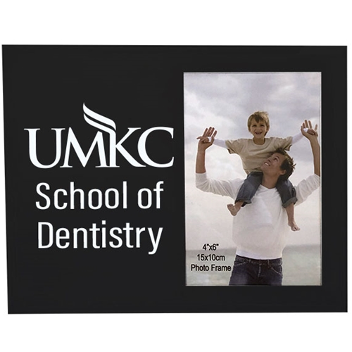 UMKC Dentistry Black Glass Photo Frame