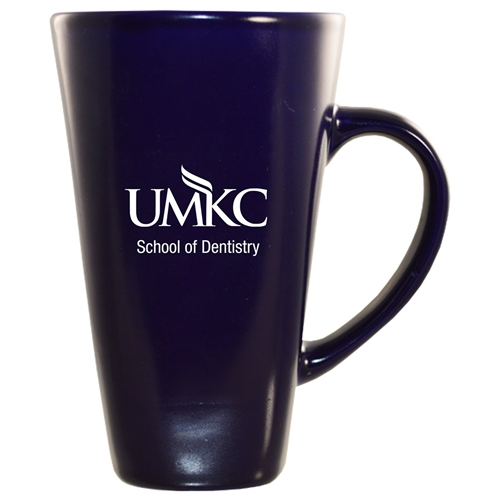 16oz Blue UMKC Dentistry Tall Ceramic Café Mug