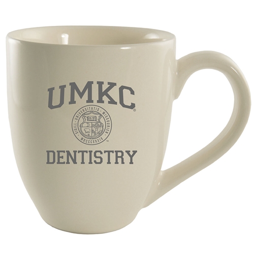 16oz Cream UMKC Dentistry Matte Bistro Mug
