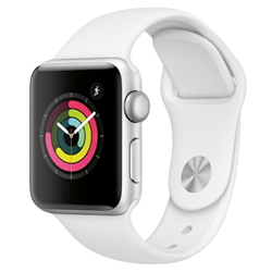 Apple Watch Series 3 (GPS) 38mm Silver Aluminum Case with White Sport Band